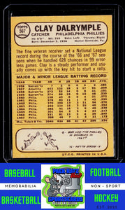 1968 Topps #567 Clay Dalrymple