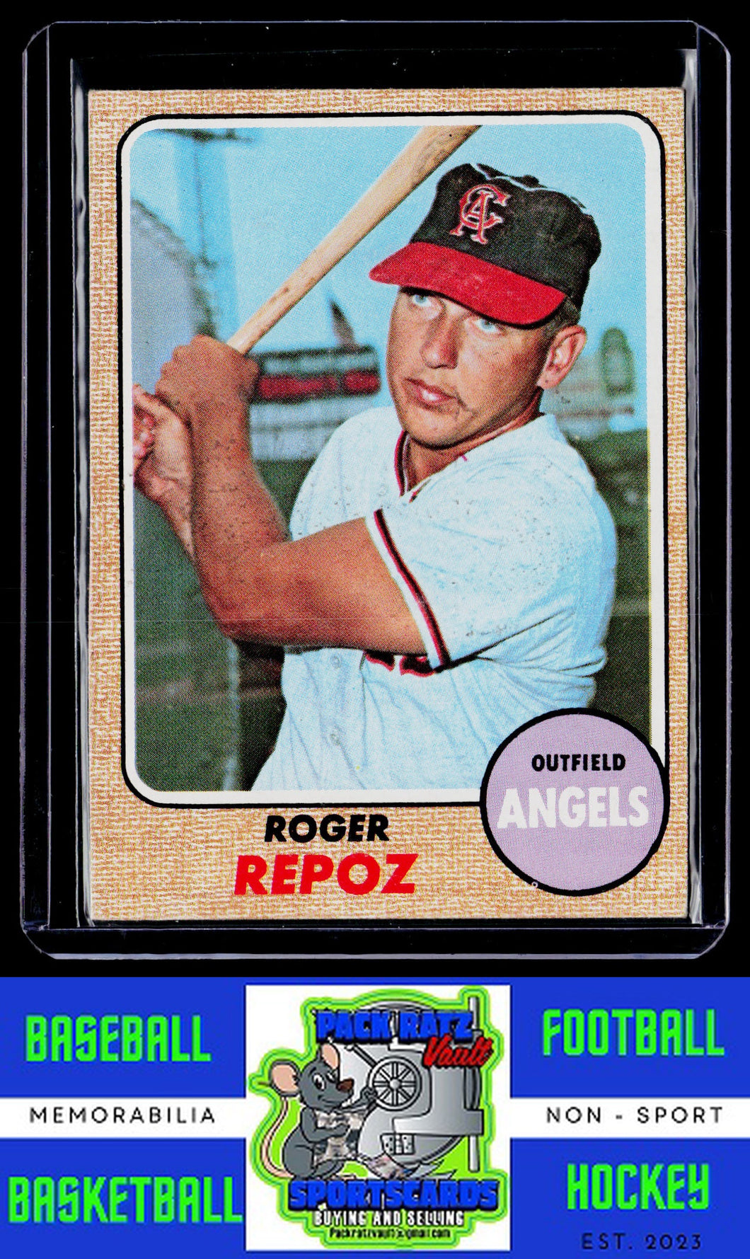 1968 Topps #587 Roger Repoz