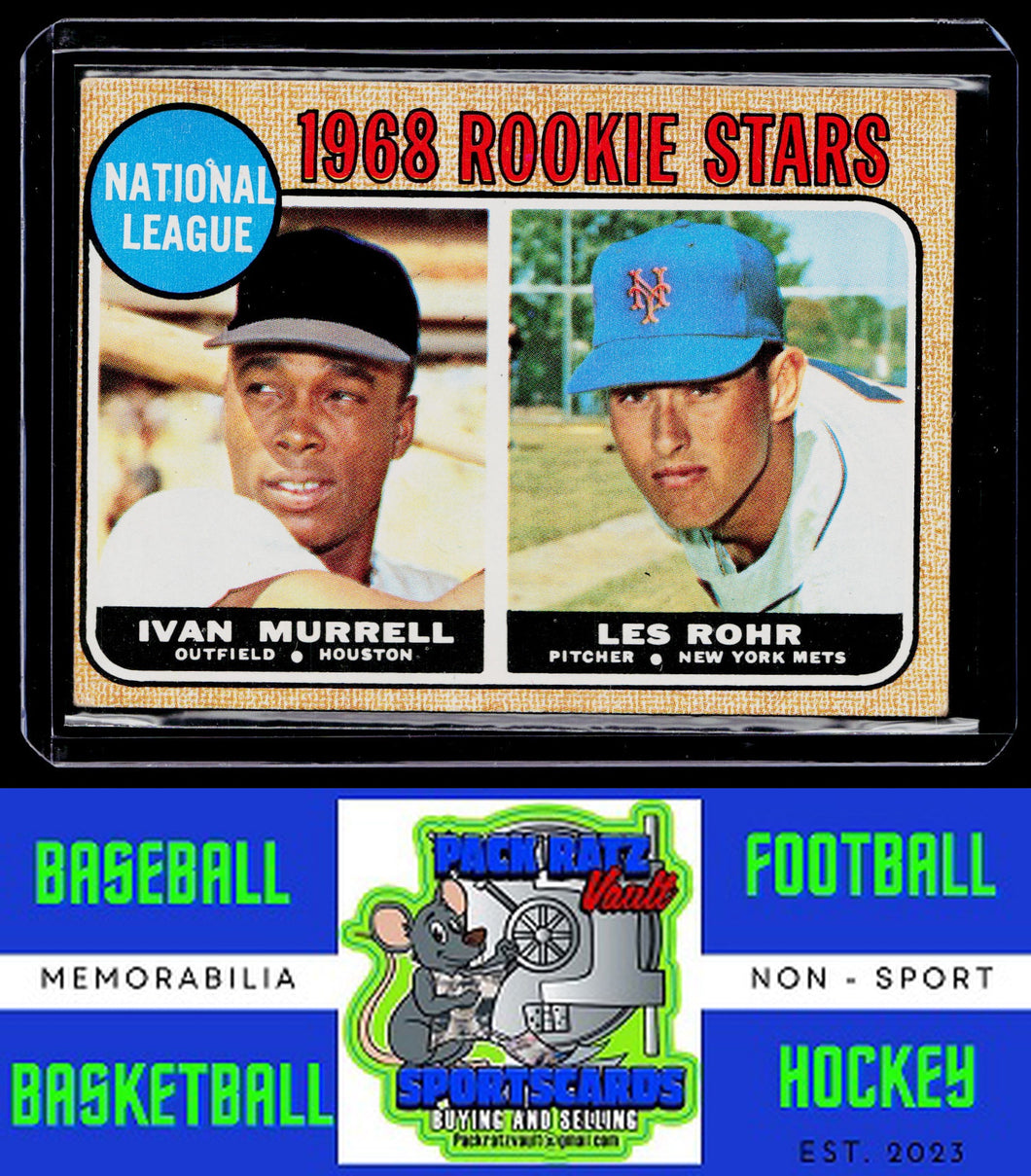 1968 Topps #569 National League 1968 Rookie Stars (Ivan Murrell / Les Rohr)