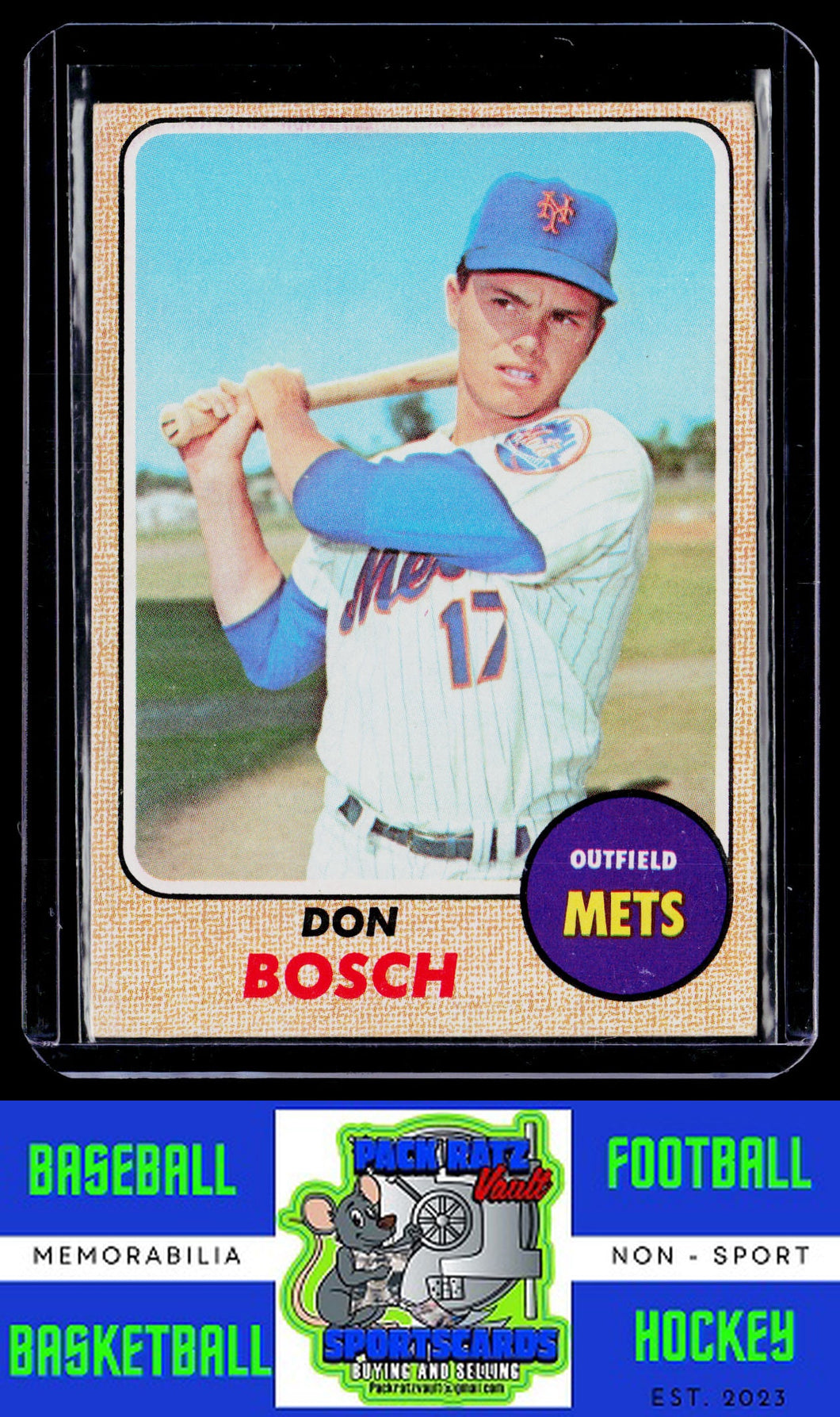 1968 Topps #572 Don Bosch