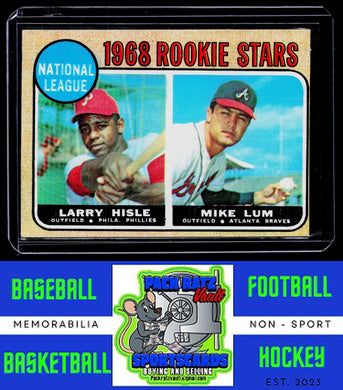 1968 Topps #579 National League 1968 Rookie Stars (Larry Hisle / Mike Lum)