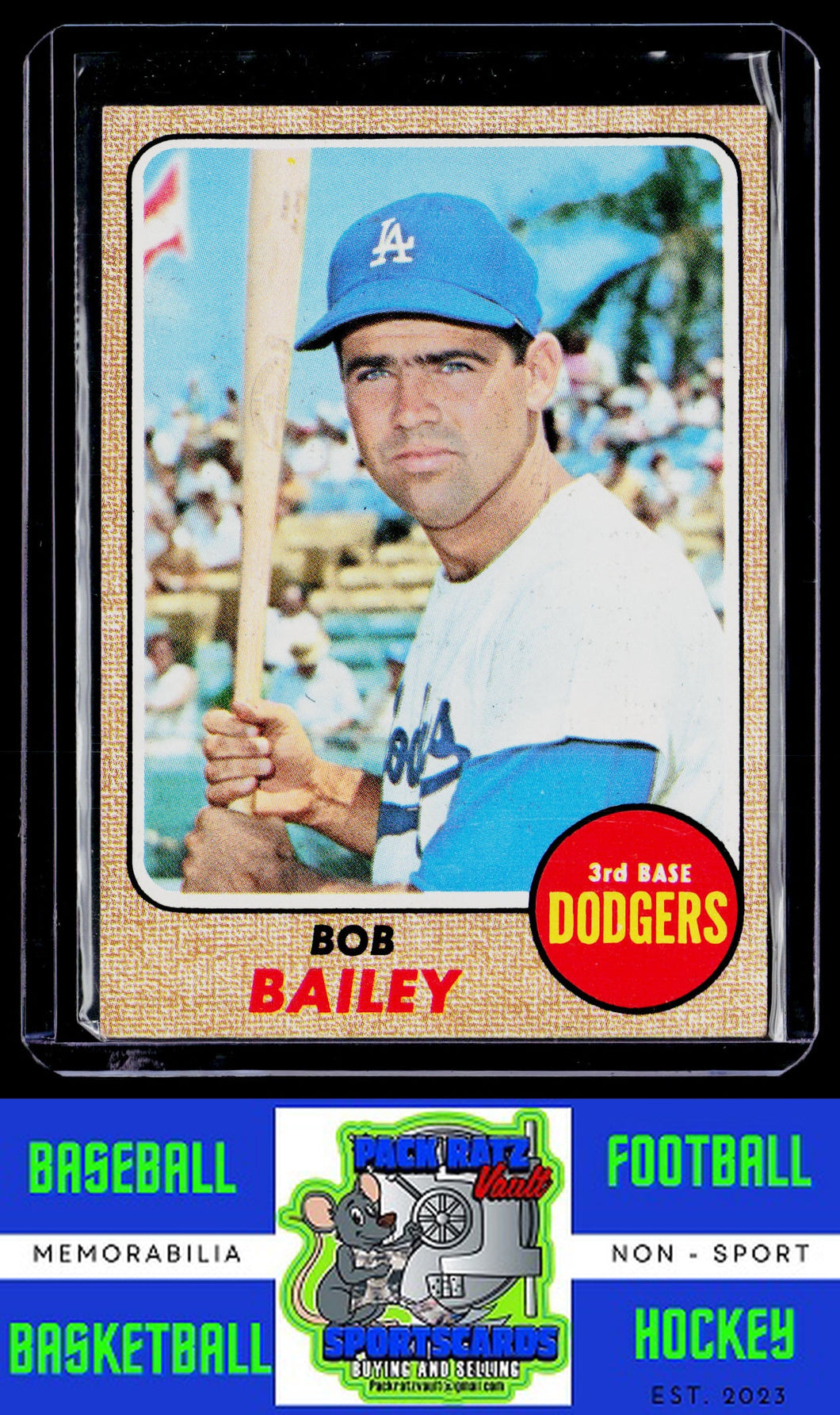 1968 Topps #580 Bob Bailey