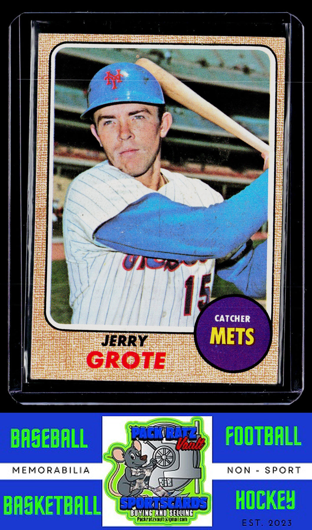 1968 Topps #582 Jerry Grote