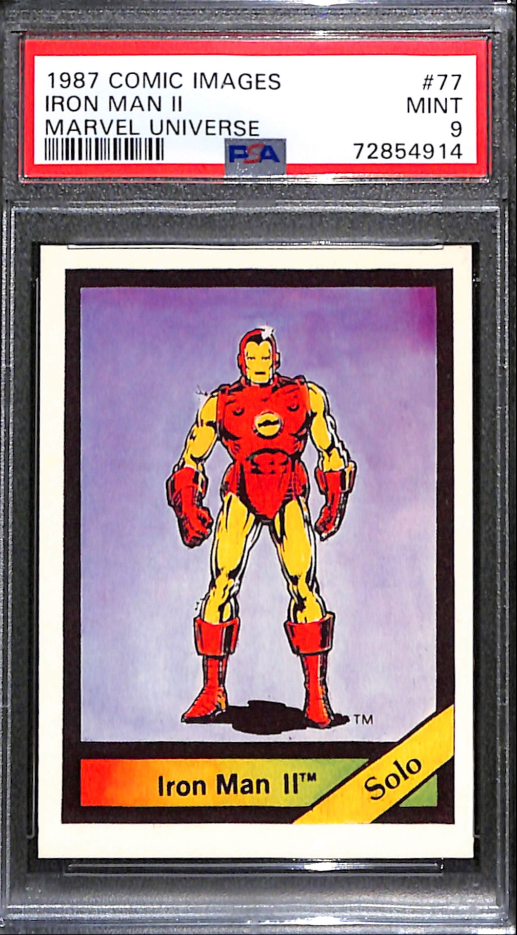 1987 Comic Images Iron Man II #77 - PSA 9 Low Pop