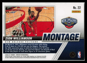 2020 Panini Mosaic #22 Zion Williamson Montage NM