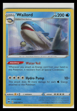 2020 WAILORD Card # 032/185