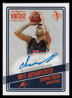 2021 Onyx Vintage #VACO Chuma Okeke NM