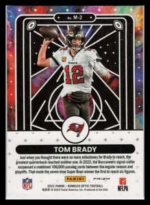 Tom Brady 2022 Donruss Optic Mythical Silver Prizm Insert SSP #M-2