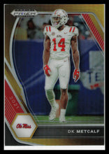 Load image into Gallery viewer, DK Metcalf 2021 Panini Prizm Draft #57 Black Gold 3/5 Ole Miss Seahawks