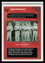 Load image into Gallery viewer, 1995 Star Wars Card Game: Premiere Imperial Reinforcements 0bt4