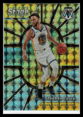 2019 Mosaic STEPHEN CURRY Center Stage Prizm #14 Golden State Warriors