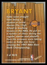 Load image into Gallery viewer, Kobe Bryant 1997-98 Skybox Z Force Boss #3 Lakers