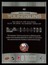 Load image into Gallery viewer, 2011-12 UD Series 2 Young Guns Exclusives Rookie 05/10 #482 Anders Nilsson