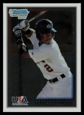 2010 Bowman Chrome Francisco Lindor 1st Bowman Rookie USA Stars #USA-5 RC