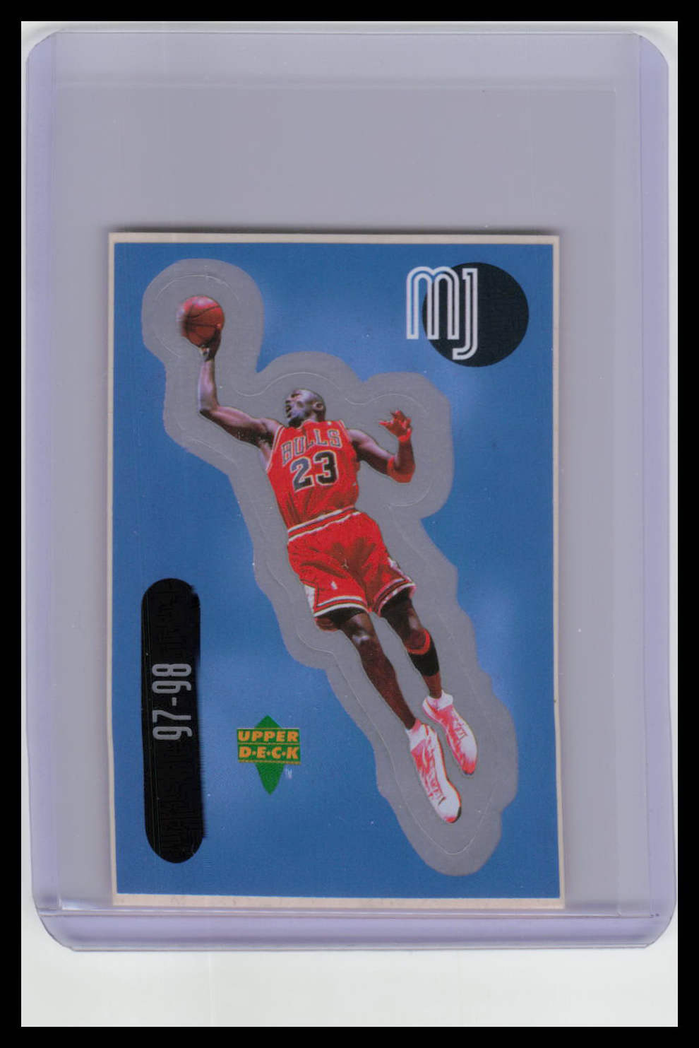 1998-99 Upper Deck MJ Sticker Collection Red Backs Michael Jordan #SU18 HOF