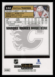 16/17 O-Pee-Chee Platinum Marquee Rookies Matthew Tkachuk