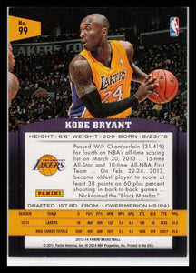 2013-14 Panini - #99 Kobe Bryant Los Angeles Lakers