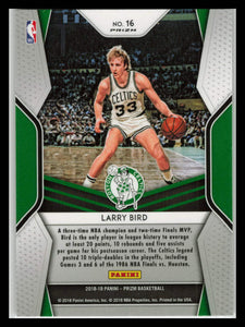 2018-19 Panini Prizm Dominance Prizms Silver #16 Larry Bird