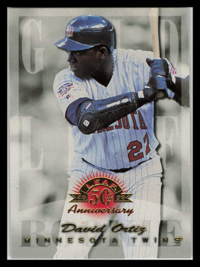 1998 Donruss David Ortiz # 183 Gold Leaf Rookie