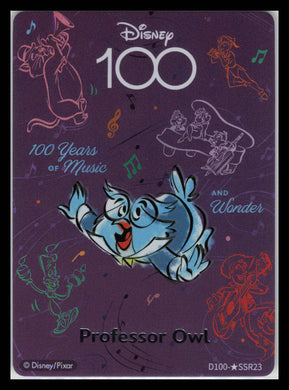 Professor Owl Card Fun Disney 100 Years Luminous Orchestra SP D100-SSR23