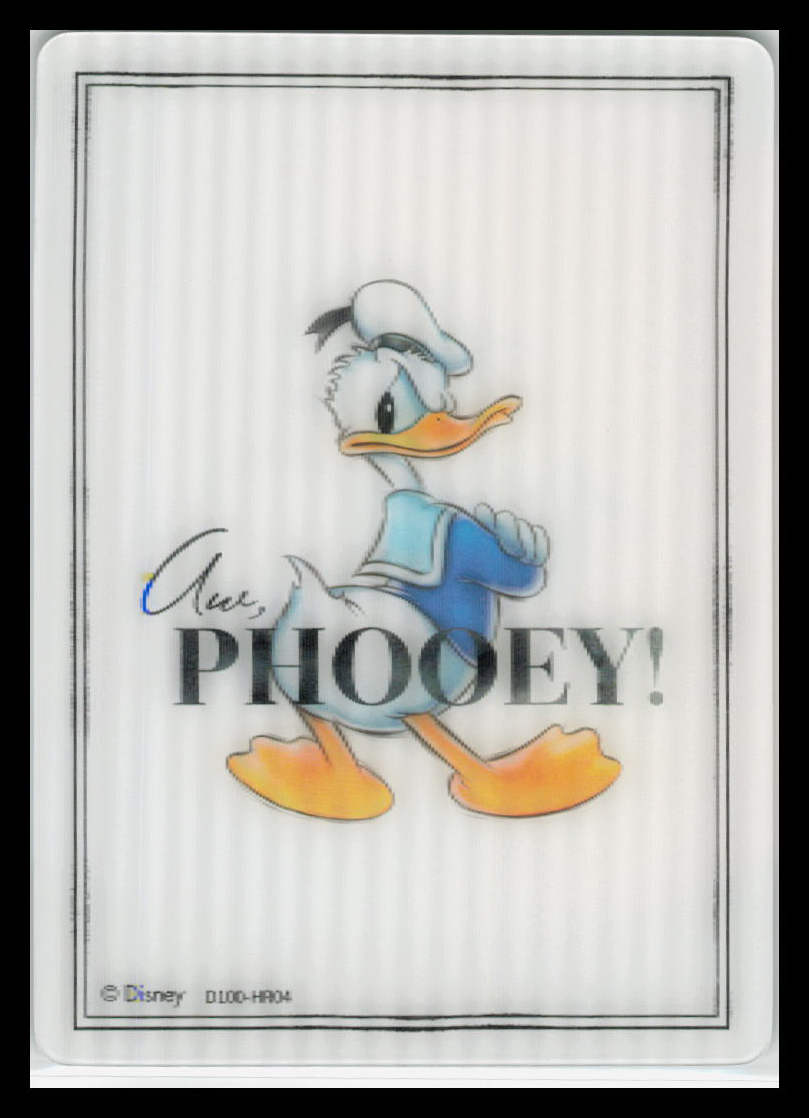 2023 Card Fun Disney 100 #D100-HR04 Donald Duck Phooey! Hologram