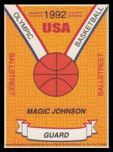 Load image into Gallery viewer, 1992 Ballstreet Magic Johnson Insert PROMO Card - USA Olympic Card