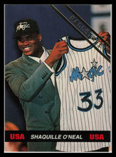 Load image into Gallery viewer, 1992 Ballstreet Shaqille O&#39;Neal Insert PROMO Card - USA Olympic Card