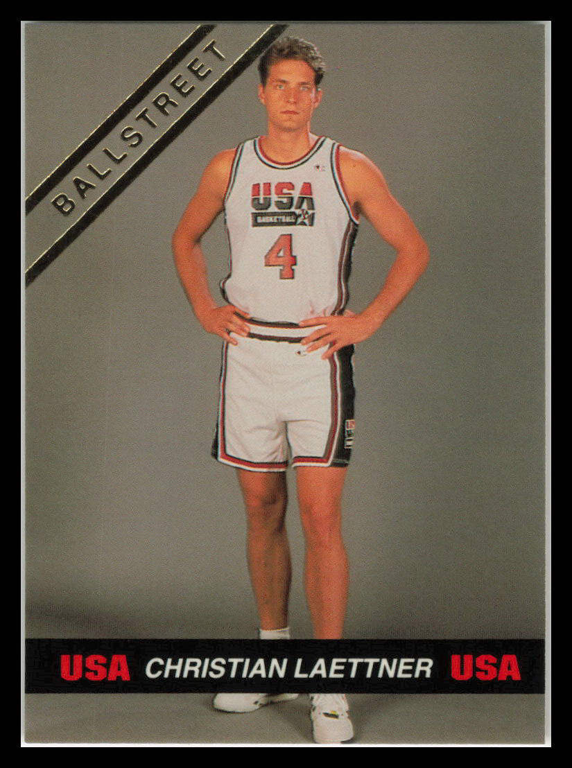 1992 Ballstreet Christian Laettner Insert PROMO Card - USA Olympic Card