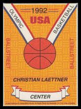 Load image into Gallery viewer, 1992 Ballstreet Christian Laettner Insert PROMO Card - USA Olympic Card