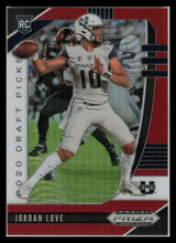 Load image into Gallery viewer, 2020 Prizm Draft Picks Jordan Love Red Prizms Rookie Card RC #148