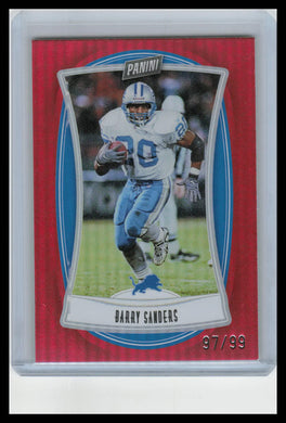 BARRY SANDERS 2022 Panini Player Of The Day #86 RED HOLOFOIL 97/99 Lions