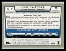 Load image into Gallery viewer, 2012 Jose Bautista Bowman Chrome Refractor (124/199)