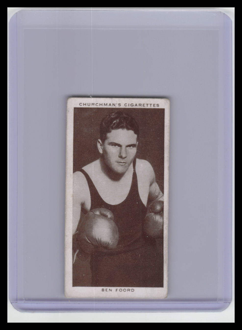 1938 Churchman's Cigarettes Boxing Personalities Ben Foord #16