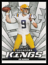 Load image into Gallery viewer, 2020 Leaf Draft Joe Burrow Touchdown Kings Rookie Card RC #85 Bengals