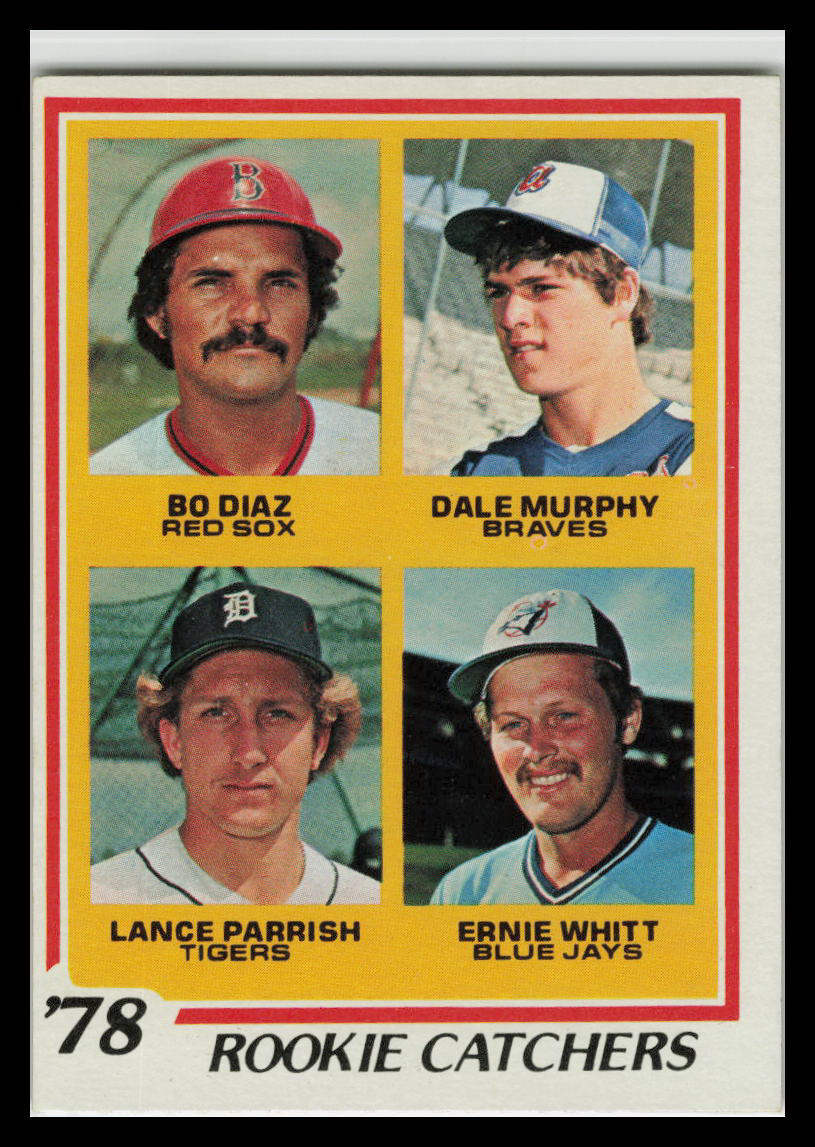 1978 Topps Baseball - #708 Rookie Catchers - Dave Murphy, Lance Parrish, Bo Diaz