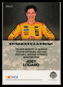 2014 Joey Logano American Thunder Autographs 2/5