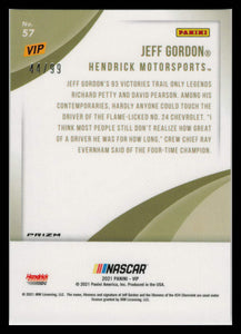 2021 Panini National Convention VIP Gold Pack Cracked Ice Prizm 44/99 Jeff Gordon