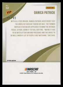 DANICA PATRICK 2021-22 Panini VIP Gold Pack Silver Cracked Ice Prizm 15/99