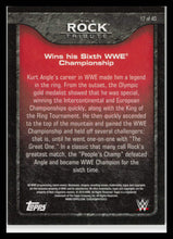 Load image into Gallery viewer, 2016 Topps WWE The Rock Tribute The Rock Wins 6th WWE Title Wrestling Card #17