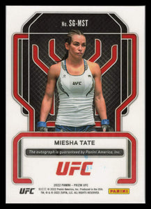 2022 Panini Prizm UFC Signatures Miesha Tate #SG-MST Auto