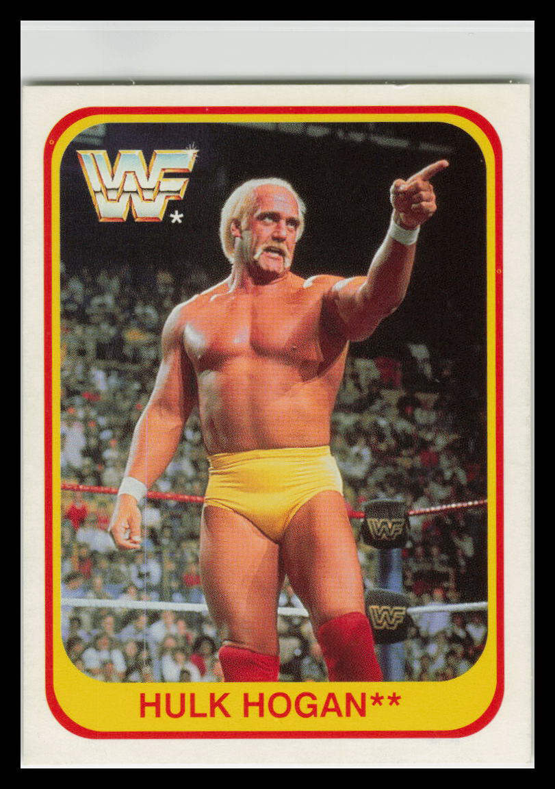 1991 Merlin WWE WWF Trading Card Hulk Hogan Wrestling #24 Italian Version