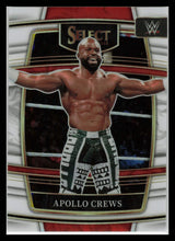 Load image into Gallery viewer, 2022 Panini Select WWE Apollo Crews (18/99) Concourse Level Scope Prizm #157