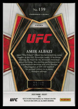 Load image into Gallery viewer, 2022 Panini Select UFC RC Amir Albazi Premier Level Blue Disco Prizm Rookie 33/49