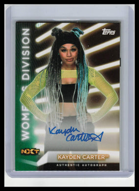 2021 Topps WWE Womens Division #A-KD Kayden Carter Auto 28/50 Near Mint