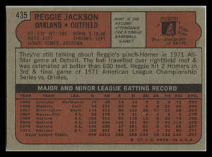 1972 Topps #435 Reggie Jackson EX+