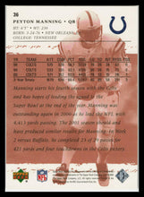 Load image into Gallery viewer, 2002 Upper Deck Peyton Manning Rookie F/X #36 Indianapolis Colts