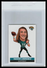 Load image into Gallery viewer, 2021 Panini NFL Football Sticker Trevor Lawrence Big Head #201 Rookie Mint