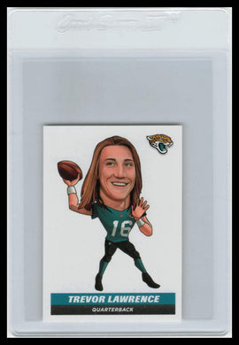 2021 Panini NFL Football Sticker Trevor Lawrence Big Head #201 Rookie Mint