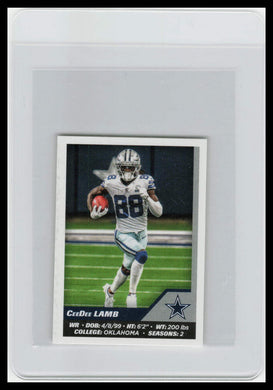 Panini NFL 2021 (Sticker) CeeDee Lamb Dallas Cowboys No. 303