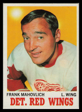 1970-71 Topps Frank Mahovlich #22 Detroit Red Wings HOF